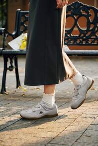 Giày thể thao nữ Kappa phong cách retro, quai dán, casual, nhẹ, cổ thấp, kiểu đi làm và tập luyện - Xanh băng giá - Xem 6