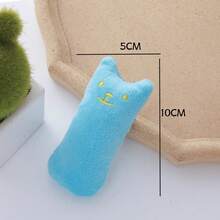 1/2pcs Soft Plush Catnip Kitten Chew Toy, Cute Face Design Cat Kick Pillow Toy, Interactive Stress Relief Teeth Grinding Play Toy For Indoor House Cats, Home Daily Entertainment Pet Accessory, Multi‑Color Choice, Nice Present For Cat Owners - Multicolor - View 8