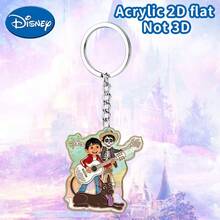 1pc Cute Cartoon Disney Journey Keychain, Kawaii Character Pendant Key Ring, BiU Heart Print Bag Charm, Birthday Gift For Teenagers & Women, Backpack Handbag Car Accessory, Cute Keychain, Women's Keychain, Men's Key Chain, Keychain Pendant, Car Accessory, Back To School, Stylish Charm - Multicolor - View 2