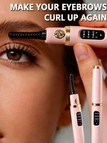 Heated Electric Eyelash Curler – LCD Display, 3 Temperature Settings, USB Rechargeable 300mAh Battery. Fast And Gentle Curling, Long-Lasting Hold All Day – Lightweight And Portable, Suitable For Home Or Daily On-The-Go Use. - Multicolor - View 3