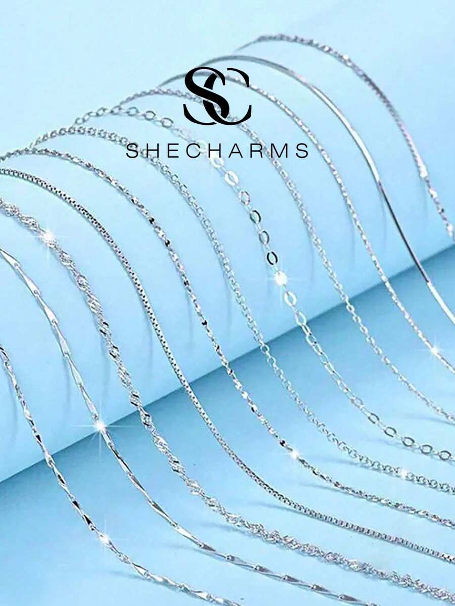1pc Minimalist Design Layered S Necklace, Delicate Jewelry, Daily Wear, Gift