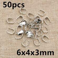 50pcs Pendant Clips Pinch Bail Clasps Buckle Charm Necklace Hook Connector For DIY Jewelry Making Accessories Findings - Pinch Bail - View 15