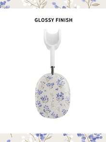 Floral Pattern PBT Glossy Hard Shell Headphone Case, Over-Ear Headphone Cover With Full Body Protection, Shockproof Scratch-Resistant, Easy Install & Remove, Headband & Earphone Carry Case Gift For Daily Use Compatible With Over-Ear Headphones / Noise-Canceling Headphones - Multicolor - View 3