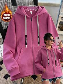 Plus Size Sweatshirts & Hoodies - Pink - View 2