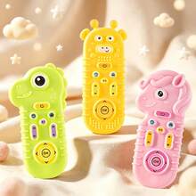 Baby Soft Teething Toy, Baby Toy, Chewable Teething Toy, Cute Animal Shaped Silicone Remote Control Toy, Soft STEM Sensory Toy, Early Learning Educational Toy, Indoor/Outdoor Baby Interactive Toy, Halloween Christmas Gift - Multicolor - View 2