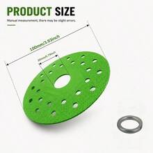 5pcs Green Perforated Cutting Discs 115mm Angle Grinder Grinding Wheel Metal Stainless Steel Polishing Cutting Grinding Tool Accessories - 4inch-5pcs - View 4