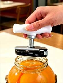 1pc Effortless Can Opener With Non-Slip Adjustable Design, Multi-Function Bottle Opener, Easily Open Cans And Bottle Caps, Suitable For Kitchen, Bathroom And Restaurant, Kitchen Essential, Bottle Opener, Holiday Gift Recommendation For Mother's Day, Father's Day, Christmas, Halloween - Multicolor - View 2