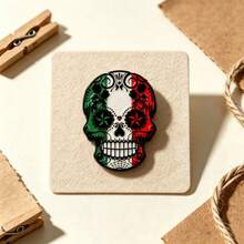 Mexican Skull Brooch Unique Enamel Lapel Pin - Personalized Badge For Backpacks And Clothes - Halloween Decoration - Suitable As Halloween Gift For Friends - Black - View 10