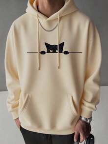 Men Hoodies - Apricot - View 1