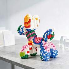 1 Set 1000pcs Colorful Contrast Butterfly Dog Building Blocks, Cute Cartoon Puppy DIY Handmade Assembly Toy, Healing Home Desktop Collectible Decor, For Teens And Adults 14+ Only - Multicolor - View 11