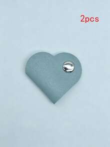 Heart-Shaped Faux Leather Cable Organizer, Multi-Color Earphone And Headphone Cable Storage Box, Battery-Free Cable Management Clip, Unisex Cable Holder Set - New Arrival - View 26
