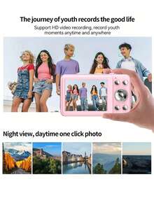 W&O Mini HD Digital Camera For Students, Photo & Video Recording, MP3 Music Player, Includes 32G Memory Card, Suitable For Recording Life And Travel VLOGs, Student Gift, Gift For Boyfriend/Girlfriend - View 11