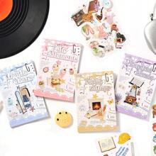 Buku Stiker Tema Kehidupan Rumah Tangga Sehari-hari Isi 20 Buah, Warna Cerah & Ilustrasi Indah, Stiker Scrapbook Multifungsi untuk Dekorasi, Jurnal Seni, Pembuatan Kartu, Stiker DIY Buatan Tangan, Hadiah Liburan - Buku stiker - View 1