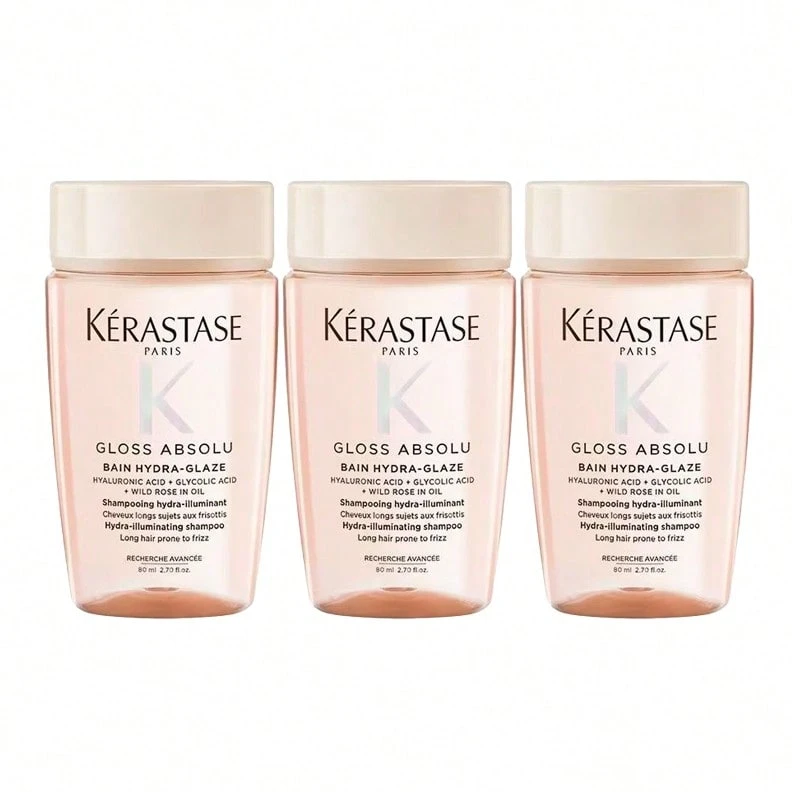 Kérastase Elixir Gloss Rose Shampoo Travel Size 80ml*3 Bottles Anti-Frizz Smooth Volumizing - Kérastase Elixir Ultime Rose Shampoo 80ml*3 Bottles - View 1