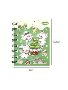 1pc/2pcs Transparent Loose Leaf Notebook Set, Includes Removable Inner Pages, 80 Pages Per Book, Mini Notepad For Students And Office Use, Replaceable Refill, Ideal Christmas Gift Choice - A - View 4