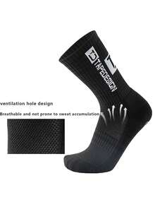 1 Pair Kids Non-Slip Dotted Sports Socks Mid-Calf Football Socks Suitable For 9-15 Years Old Children Outdoor Sports - Multicolor - View 6