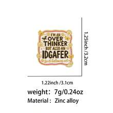 1pc Funny Quote Brooch & Badge, Cool Decoration For Backpacks And Handbags, Ideal Gift For Friends, - Multicolor - View 3