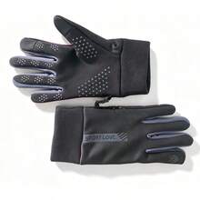 Waterproof Touchscreen Anti-Slip Thermal Gloves, Lightweight Windproof Outdoor Running Cycling Driving Hiking Gloves, Unisex, Winter Gloves - Hot Pink - View 15