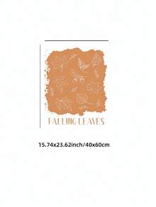 1pc Frameless Pumpkin Pattern Canvas Wall Art Cozy Fall Thanksgiving Halloween Vintage Decor For Bedroom Living Room Dorm Gift - Frameless - View 11