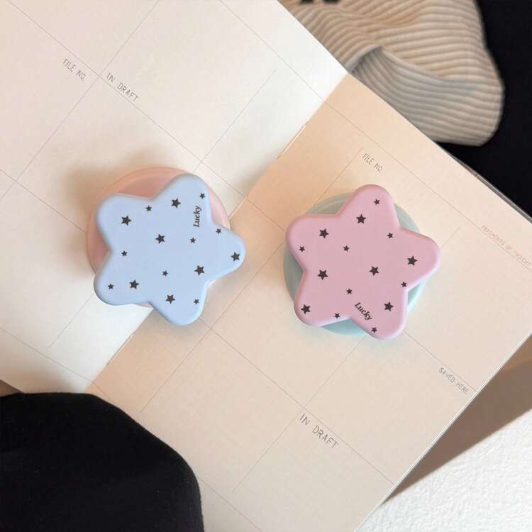 GUCADI Ins Style Five-Point Star Magnetic Phone Stand, Strong Adsorption, Original Korean Fresh Contrast Color, Compatible With MagSafe, Telescopic Airbag Stand, Star Magnetic Stand, Fresh Style, Can Be Paired With Any Apple, Honor, Magnetic Phone Case - Multicolor - View 4