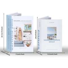 2pcs Home Decor Books, Flip-Top Hidden Storage Box, Realistic Book-Shaped Paper Storage Box, Suitable For Room Decoration, Desktop Display, Coffee Table, Decoration, Gift Box, Holiday Gift - 2pcs - View 8