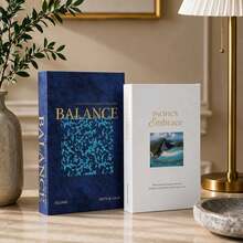 2pcs Home Decor Books, Flip-Top Hidden Storage Box, Realistic Book-Shaped Paper Storage Box, Suitable For Room Decoration, Desktop Display, Coffee Table, Decoration, Gift Box, Holiday Gift - 2pcs - View 7