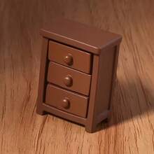 Super Mini Ornament Handmade Mini Furniture Storage Cabinet, Home And Room Decor Gift Collection Architecture And Accessories - 1pc Mini Storage Cabinet Model - View 2