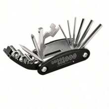 Cycling Essential! 16-In-1 Bicycle Multi-Function Tool, Foldable Portable Repair Wrench Set, Universal Hex Screwdriver - Multicolor - View 7