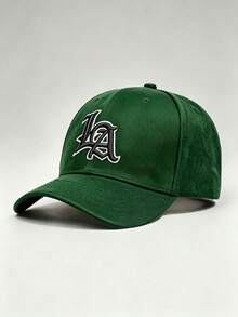 1pc Gothic Men Hat, Letter LA Embroidered Hats For Men Adjustable Baseball Cap Perfect For Parties, Travel, Sun Protection, And Styling - Multicolor - View 14