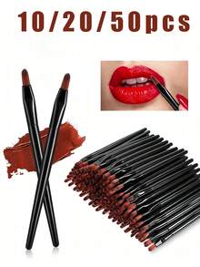 50/20/10/1pc Reusable Lip Brush, Wholesale Small Lip Applicator, Multi-Functional Lip Brush Tool, Makeup Tool, Suitable For Home Or Travel Use, Makeup, Cheap, Room Decor, Vanity, Bedroom, Makeup Accessories - Multicolor - View 9