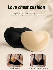 Women's Invisible Thickened Magic Sponge Bra Pads, Push-Up Bra Inserts, Swimsuit Silicone Breast Pads, Cover-Up Pads - Multicolor - View 1