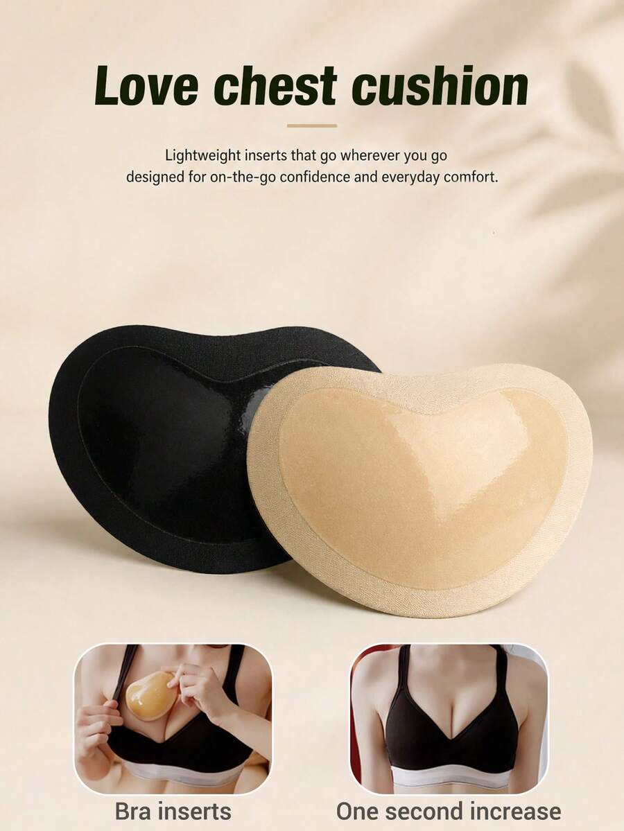 Women's Invisible Thickened Magic Sponge Bra Pads, Push-Up Bra Inserts, Swimsuit Silicone Breast Pads, Cover-Up Pads - Multicolor - View 1