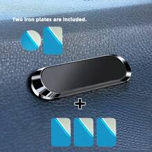 1pc Metal Magnetic Car Phone Holder, Portable Adhesive Phone Mount For Dashboard Navigation - Multicolor - View 21