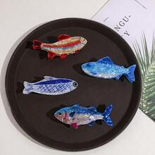 1pc Korean Sardine Hair Claw Clip Niche Cute Sweet French Style Back Head Hair Accessory - Multicolor - View 6
