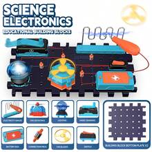 SCIENCE HORSE Children's Electronic Building Blocks Circuit Assembly Experiment Kit DIY Electrical Experiment Set STEM Educational Toy Suitable For 8+ Years Old - Multicolor - View 9