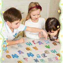 somoving 52pcs Animal Alphabet Stickers - Educational Alphabet Stickers For Kids, Suitable For Water Bottles And Crafting - Multicolor - View 5