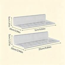 1/2 buah Rak Penyimpanan Kosmetik Modular yang Dapat Dilepas, Organizer Makeup Meja Multi-Lapisan Transparan, Rak yang Dapat Diatur untuk Lipstik, Perhiasan & Produk Perawatan Kulit, Penyimpanan Aksesori Kecantikan Hemat Ruang untuk Meja Rias - MultiWarna - View 17