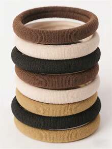 20/200pcs Large 5.3cm Simple Versatile Hair Ties Hair Accessories Simple - Multicolor - View 3