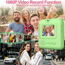 Children's Instant Print Camera 48MP 1080P 2.4-Inch Screen 3/5/10s Timer 8x Zoom 1300mAh Large Capacity Battery Built-In Flash Portable Easy To Use Compact Convenient Includes Data Cable 4 Games Music Player Perfect Birthday/Christmas Gift - Multicolor - View 8