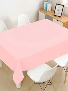 5PCS Pink Plastic Disposable Tablecloths, Light Pink Disposable Rectangular Tablecloths, For Parties, Birthdays, Weddings, Picnics, Home Kitchen Dining Party Table Decorations - Multi-color - View 8