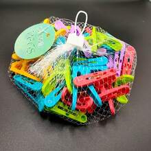 30pcs Colorful Windproof Plastic Clips With Mesh Bag, Durable Strong Laundry Clothespins For Drying Clothes, Hanging Towels, Socks, Underwear, Kitchen, Bathroom, Outdoor Camping, Travel, Multipurpose Clothes Peg Set, Great Mother's Day Gift - View 11