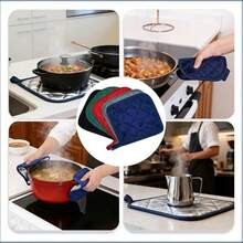 4pcs Kitchen Oven Insulation Mat Set Suitable For Kitchen Countertop Heat Resistant - View 3