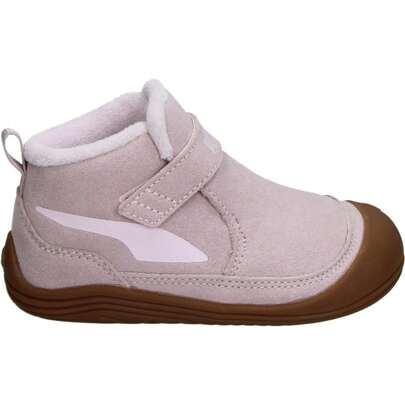 PUMA | Barefoot Puma Kitten Mid Premium Girls' Sneakers – Water-Repellent Pink Sneakers With Hook-And-Loop Closure – Flexible – Model 407459-03