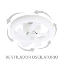 48W Oscillating Ceiling Fan With LED Light And Remote Control Adir 10733 - Star - View 3