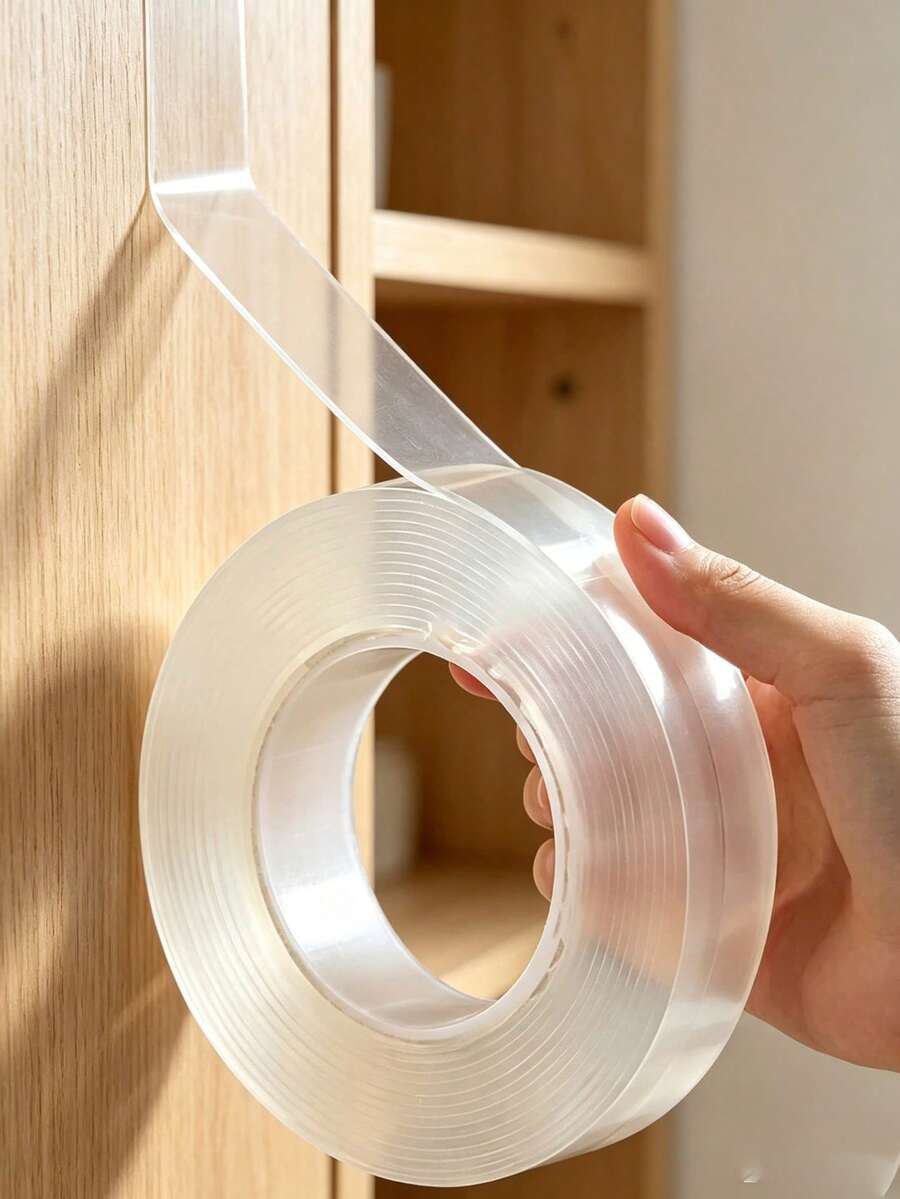 Strong Double-Sided Tape - Reusable, Residue-Free, Strong Adhesion, Multi-Purpose, Removable And Washable, Suitable For Home, Office And Car!