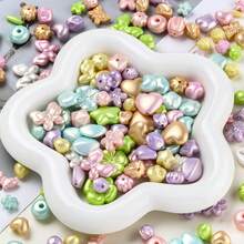 Pearl Color Bow, Heart & Five-Point Star Mixed Style DIY Handmade Beaded Bracelet, Necklace, Bag Accessory Wholesale - Multicolor - View 2