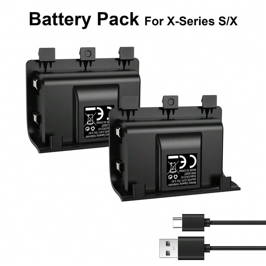 Xb Ox Series X/S Controller 600mAh Charging Battery Pack Type-C Fast Charging Dual Charging And Playing With LED Indicator Light Instantly Install And Use As A Controller Battery Accessories - View 1