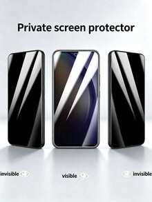 2 PCS Pelindung Layar Keramik HD Jernih Anti-Intip, Kompatibel dengan iPhone 18 Pro Max/18 Pro/17/17 Pro/17 Air/17 Pro Max/16/16 Pro/16 Pro Max/15/15 Pro/15 Pro Max/14/14 Pro/14 Pro Max/13/13 Pro/13 Pro Max/12/11/XS/8/7, Anti-Gores, Anti-Benturan, Anti-Sidik Jari, Pemasangan Mudah - Hitam - View 2