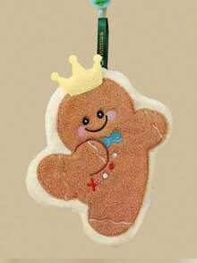 1pc/4pcs-Christmas Theme Hand Towel Christmas Tree Gingerbread Man Bell Santa Claus Decorative Towel Super Absorbent Soft No Shedding Multi-Purpose - Multicolor - View 6