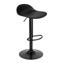 Baroni Home Drehbarer Barhocker mit höhenverstellbarer Sitzhöhe, kratzfestem Boden und Fußstütze, für Küche, Restaurant und Bar, leicht und einfach zu montieren, 41x40x64-86 cm, Schwarz - Schwarz - Übersicht 9